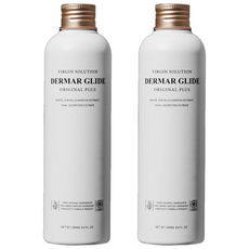 VIRGIN SOLUTION 女士Dermar Glide Original Plus水溶性按摩凝膠, 2個, 250ml
