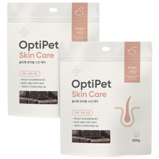 옵티펫 강아지 츄어블 영양제, 60정, 피부/피모, 2개