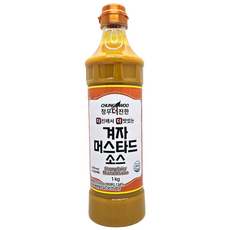 청우 더진한 겨자 머스타드소스, 1kg, 1개