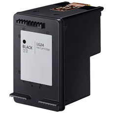 LG 호환 대용량 프린터 검정 컬러 잉크 LG24 LG25, 1개, 검정 LG24