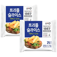소와나무 트리플 슬라이스 치즈 450g 25매, 2개
