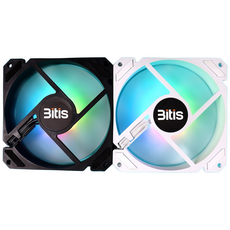 쿨링팬 RGB LED 120mm 컴퓨터 케이스쿨러 팬, ES120RABR 블랙 리버스, 1개