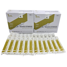 한국백신 일회용 주사기 1ml 26G 1/2" 100개, 2박스 2박스