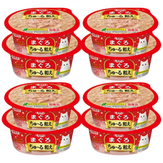 이나바 고양이 챠오 츄르 범벅컵 습식 간식, 참치(NC-91), 85g, 8개