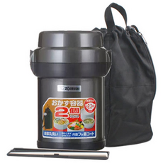 조지루시 보온도시락 SL-JAF14, SL-JAF14HG(다크그레이), 1개