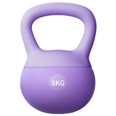 스포츠 소프트 실리카겔 케틀벨, 1개, 8kg, 퍼플