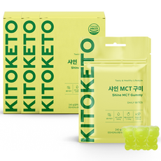 키토케토 샤인MCT구미 무설탕, 240g, 3개