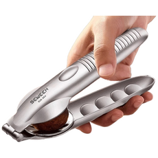 SEWEEK 밤칼집 밤가위 밤까는기계 호두까는 기계 칼집내기 손톱보호구 증정, 1개, 실버