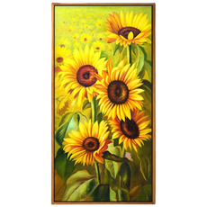 메이리앤 세로 대형 해바라기 보석십자수 DIY 키트 45 x 65 cm, 혼합색상, 1세트