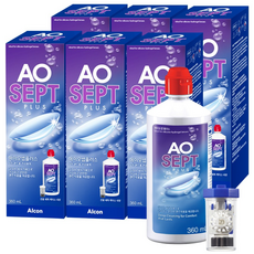 에이오셉플러스 렌즈 세정액, 360ml, 6개