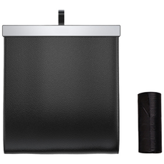 옐스 차량용 뒷좌석 대용량 마그네틱 휴지통, 1개, 블랙+리필봉투20P