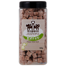 펫츠플레이트 반려동물 동결건조 간식, 오리트릿, 160g, 1개