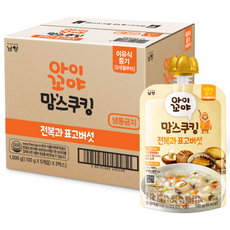 아이꼬야 맘스쿠킹 이유식, 100g, 10개, 전복 + 표고버섯 혼합맛