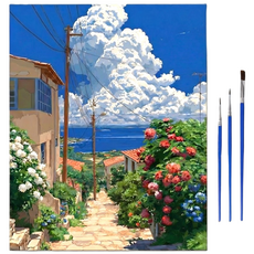 템픽 DIY 명화 그림 그리기 세트, 1개, 01지중해골목 1개, 01지중해골목