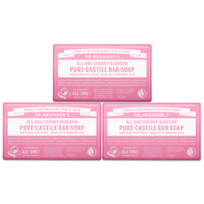 닥터브로너스 체리블라썸 퓨어 캐스틸 바 솝, 140g, 3개