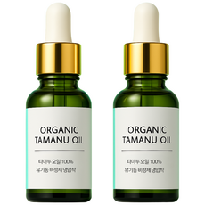 랑팡 유기농 100% 타마누 오일 비정제 1+1, 2개, 30ml