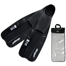엘르 오리발세트 컴포트 핏 스노클링 롱핀 수영장 swim 수영핀 가방포함, ESF-250_블랙_S