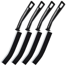 (주)에이스샵 1+1 다용도 초슬림 만능브러쉬 줄눈 타일 얇은 창문 창틀 문틀 청소솔, 2세트, 블랙