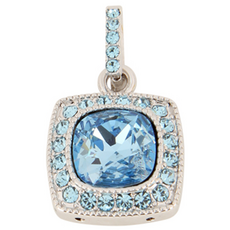 퍼피아 액세서리 마법팬던트B SILVER, 아쿠아마린, 1개