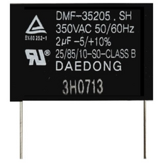 대동 기동 콘덴서 보일러 선풍기 모터 펌프 환풍기 공기청정기 450VAC 모음 CLASS B 10 000시간용, 2.0uF(350VAC), 1개