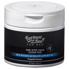 Formal Bee 男士爽膚清潔棉片 70入, 1罐, 230ml