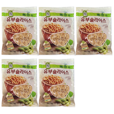 냉동 유부 슬라이스 우동고명, 1kg, 5개