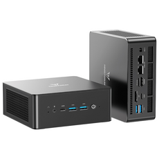 미니스포럼 라이젠9 8945HS & Radeon 780M OCuLink 지원 본체/32/64GB 구성 UM890 Pro 최상급 게이밍 미니PC, WIN11 Pro, 1TB, 64GB, 블랙