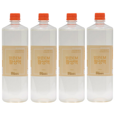 이엠그린 맑은EM활성액 1 000ml 4병 세트, 1L, 4개