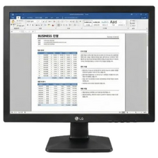 LG 43cm(17인치) 5:4 비율 모니터 17MB15P - 문서작업 최적화/CCTV/산업용 서브 스크린 (틸트/VESA), 43cm