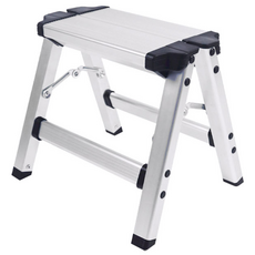 코끼리리빙 알루미늄 접이식 안전사다리 1단 KHB-3326 발판 주방 세차 대청소 깔판, 1개