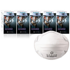 코스마 안면부 여과식 2급 방진 마스크 KE5002, 100개, 화이트