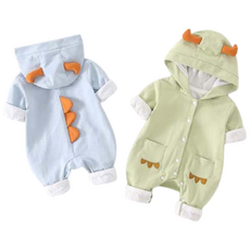 하방방 신생아 봄 아기공룡 순면우주복