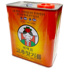 새댁표 고추맛기름 3.4L 새댁 고추기름, 1개