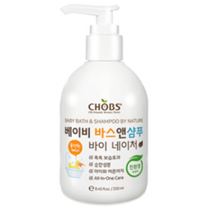 CHOBS 2合1洗髮沐浴乳, 250ml, 1瓶