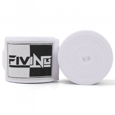 FIVING 복싱 핸드랩 4.5m MMA 손목 보호대 좌우세트, 1세트, 화이트