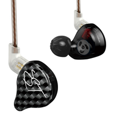 Keephifi KZ ZST 유선 HIFI 게이밍 이어폰 IEM 인이어 이어폰 분리형 이어폰, 노마이크, 블랙