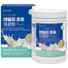 휴럼 데일리 초유 프로틴 면역글로블린 lgG와 락토페린이 듬뿍! 프리미엄 초유 분말 함유!, 280g, 1개