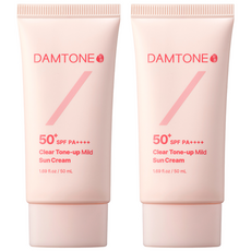 담톤 맑은 톤업 마일드 선크림 SPF+ PA++++, 2개, 50ml