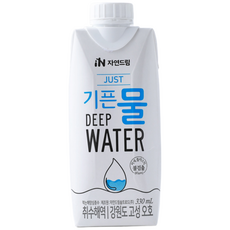 기픈물 저스트 종이팩 해양심층수, 330ml, 18개
