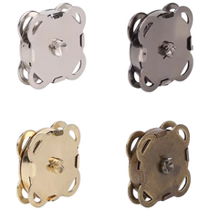 다라온 사방 메탈 자석단추 14mm 가방 똑딱이 가방부자재, 50개, 골드