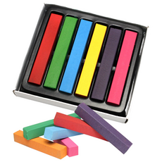 미키리키 프로프 헤어초크 세트구성 헤어컬러초크, 1개, 6색들이