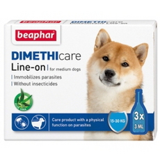 비아파 진드기퇴치제 디메치케어 스파이더 반려동물용, 소형견용(15kg이하), 1.5ml, 3개