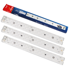 소롬 번개표 LED 모듈 리폼형 램프 조명 자석 25W 주광색 FPL 36W 대체용 3개입 1세트