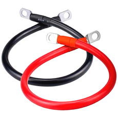 전원 케이블 6AWG 16SQ 실리콘 전선 차량 자동차 배터리 인버터 파워뱅크, 검정
