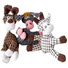 Petca 狗狗啾啾叫玩偶3件組, 混合顏色, 1套