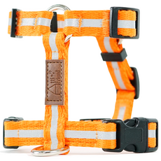 ATTI FRIEND 3M反光狗狗H型胸背帶, 橘色
