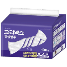 유한킴벌리 크리넥스 위생행주 100매 코스트코 종이 빨아쓰는 키친타올, 1개입, 100개