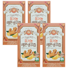 홀베리 그대로 짜낸 유기농 레몬 생강즙 14p, 210g, 4박스