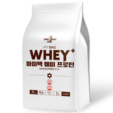 원데이뉴트리션 초코맛_단백질 쉐이크 헬스 보충제 포대유청 웨이프로틴 WPC, 2kg, 1개