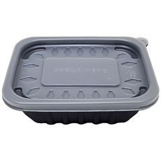 아렌 미니 사각 죽용기 반죽용기 소 300ml 흑색, 300세트, 1개